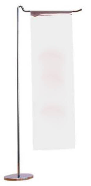 L Düz Kesim Logolu Masa Bayrağı