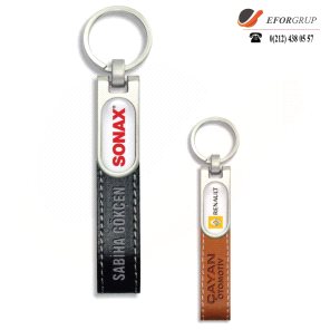 Metal Başlıklı Termo Deri Anahtarlık