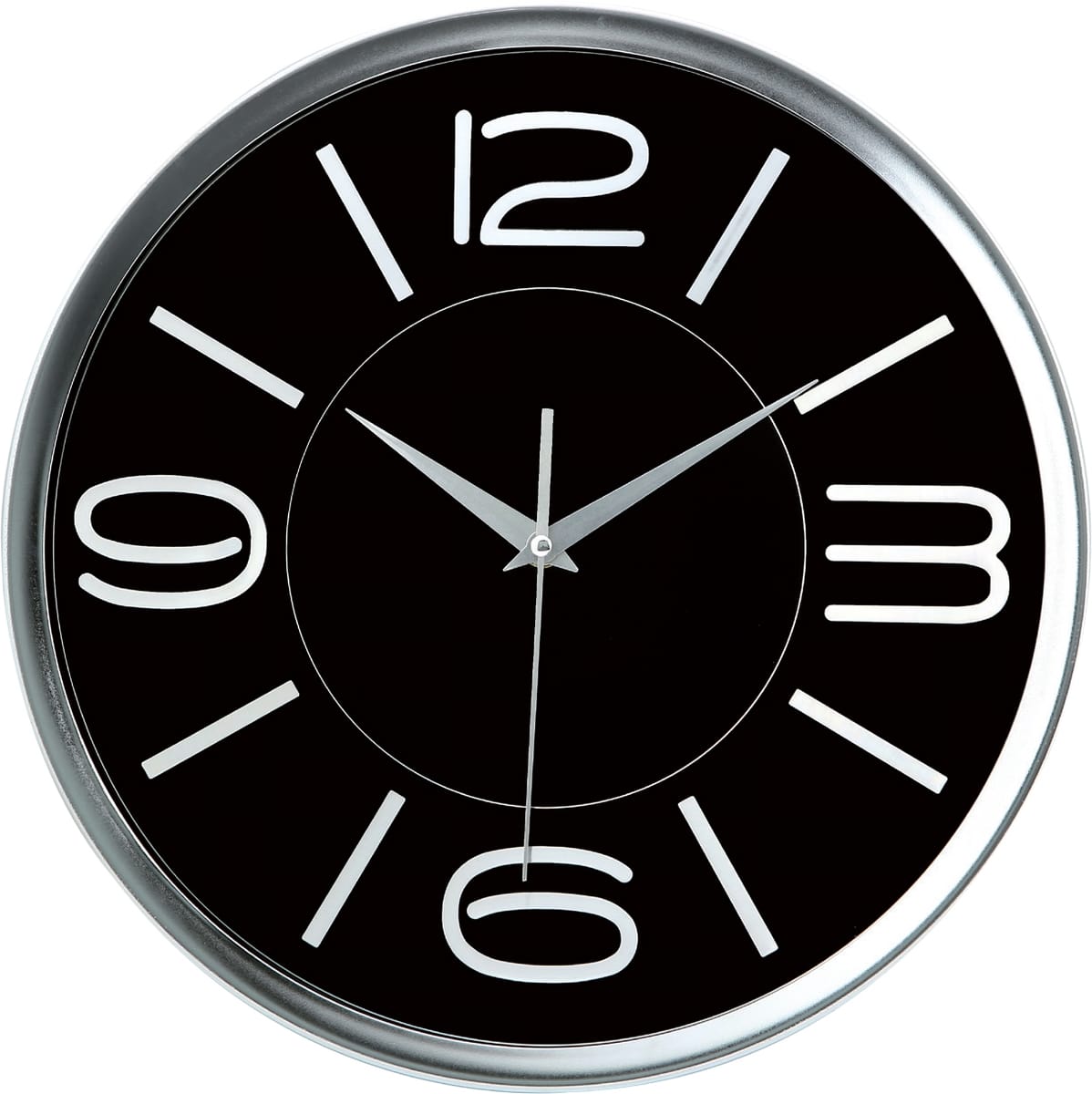 Metal Çerçeve Metal Kadran Duvar Saati 35 Cm
