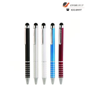 Silgili Renkli Metal Kalemler