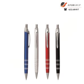 Renkli Metal Tükenmez Kalem