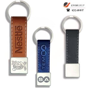 Baskılı Metal Tabanlı Termo Deri Anahtarlık