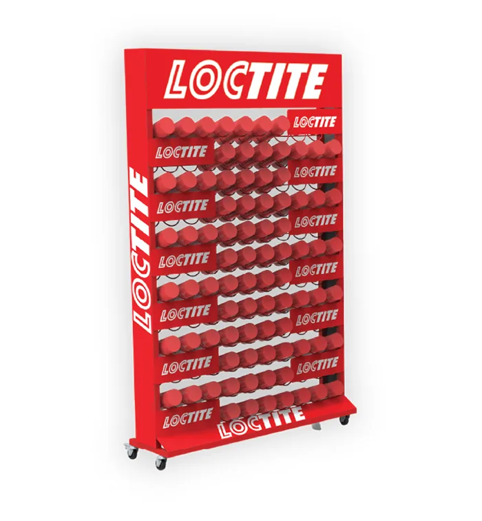 Logo Baskılı Metal POS Ürün Standı - Fuar ve Etkinlik