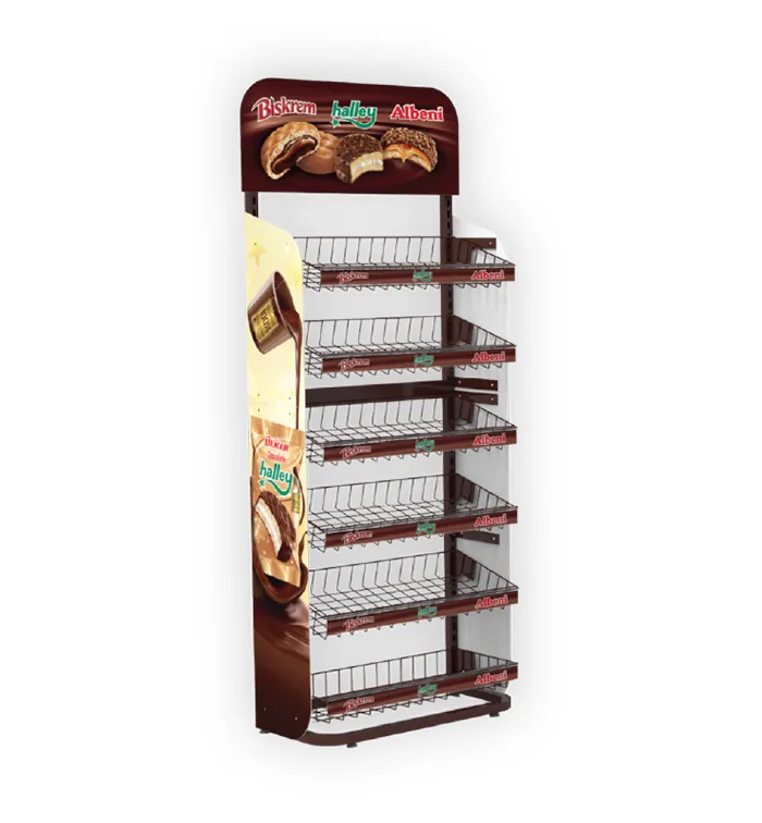Baskılı Metal POS Ürün Standı - Kozmetik ve Kişisel Bakım