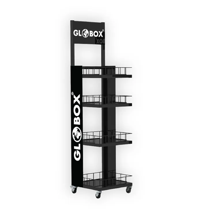 Baskılı Metal POS Ürün Standı - Kasa Önü Teşhiri