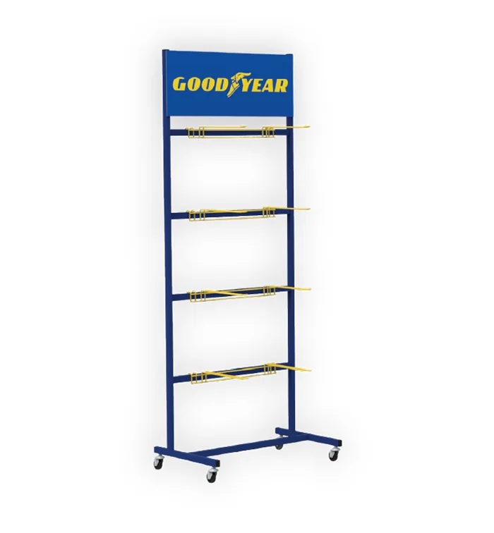 Logo Baskılı Metal POS Ürün Standı - Kasa Önü Teşhiri