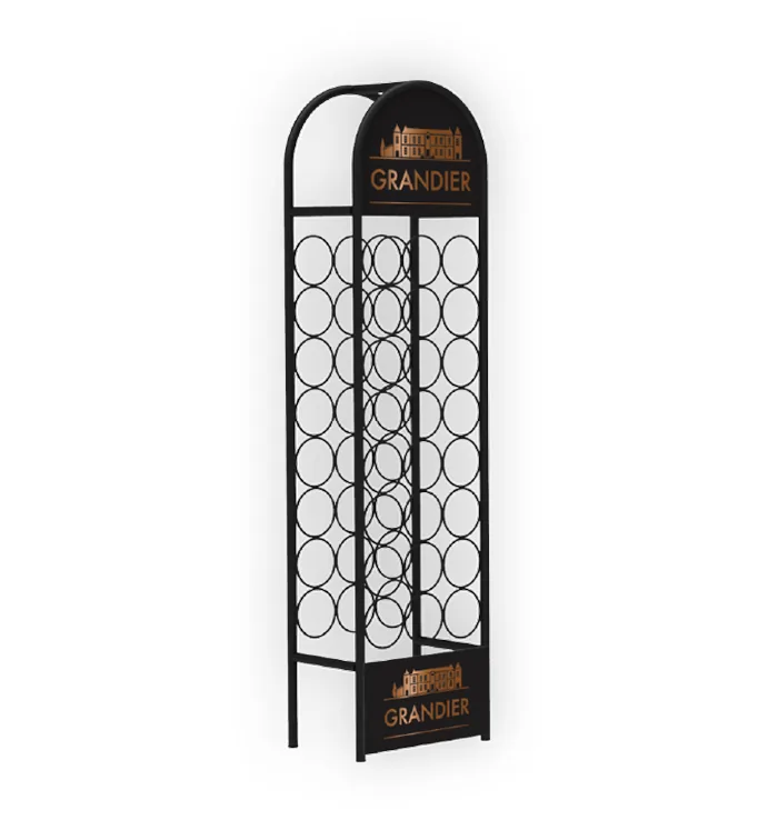 Logo Baskılı Metal Reyon Teşhir Standı - Zincir Market