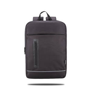 Notebook Sırt Çantası- Siyah, Keten Gri