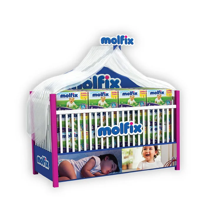 Logo Baskılı Orta Alan Tanıtım Teşhir Standı - Market ve Mağaza
