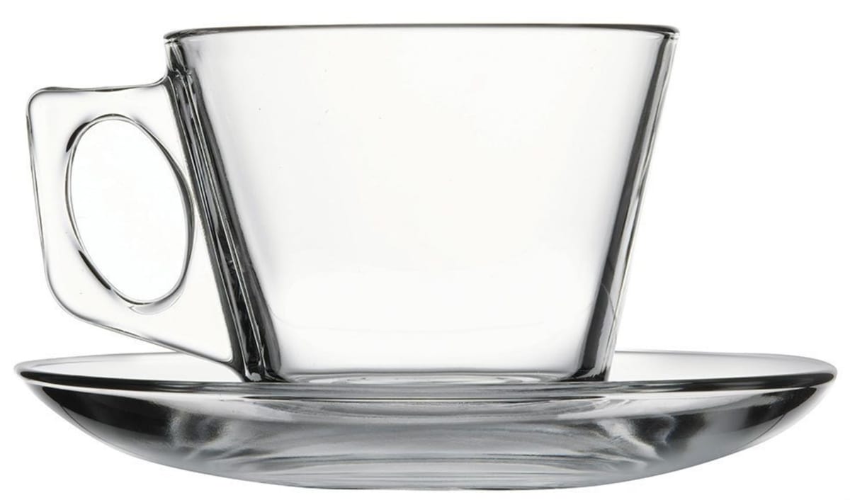 Paşabahçe Vela çAy Seti (Fincan & Tabak) 195 Ml