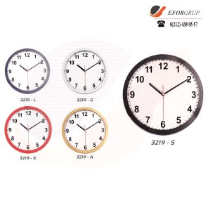 Plastik Duvar Saati(300 mm)