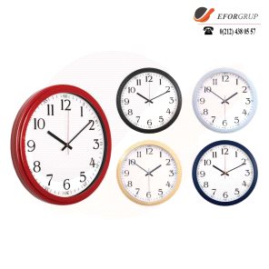 Yuvarlak Plastik Duvar Saati(350 mm)