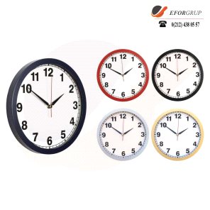 Plastik Yuvarlak Duvar Saati