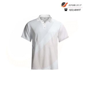 Polo Yaka Beyaz Tişört