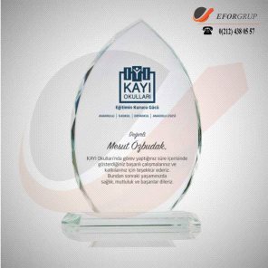 Promosyon Oval Kristal Plaket