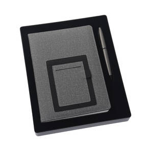 PROMOSYON KUTULU DEFTER KALEM SETİ FÜME