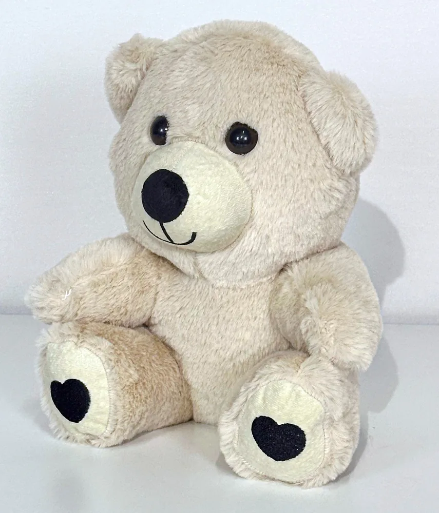 Promosyon Peluş Ayı Oyuncak Bej Küçük Boy Kalpli