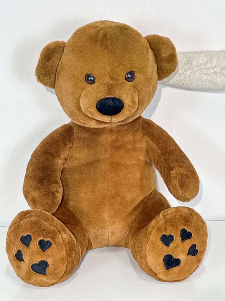Promosyon Peluş Ayı Oyuncak Kahverengi Büyük Boy Kalpli