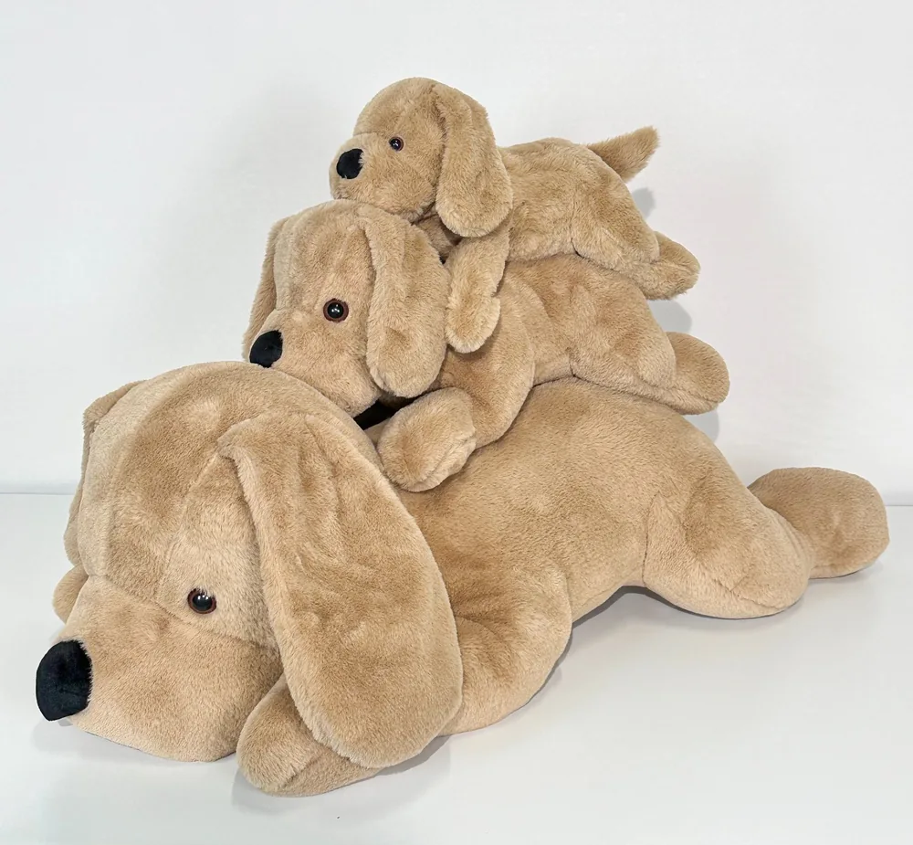Promosyon Peluş Golden Köpek Oyuncak Yatan 3 Boy