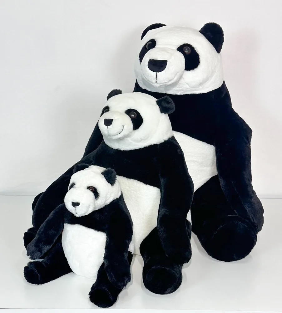 Promosyon Peluş Panda Oyuncak 3 Boy Siyah Beyaz