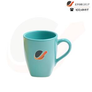 Renkli Logolu Porselen Kupa