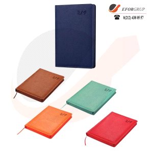 Renkli Termo deri Kapaklı Ajanda