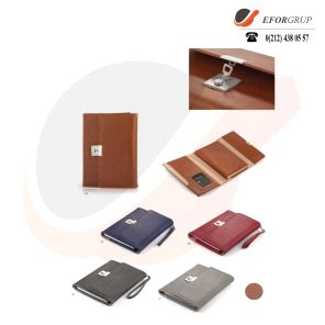 Termoderi Kapaklı Çantalı Ajanda