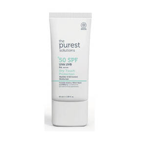 THE PUREST SOLUTIONS - Yağlı ve Karma Ciltler İçin Matlaştırıcı Dry-Touch Güneş Koruyucu Krem SPF 50, 50 Ml.