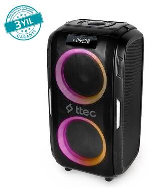 ttec Carnival Pro 120W Taşınabilir Kablosuz Bluetooth Parti Hoparlörü