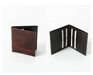 YILAN DERİLİ KAHVERENGİ ERKEK CÜZDANI