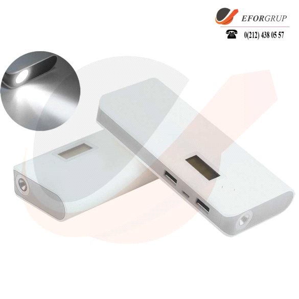 10000 mAh Power Bank (Dijital şarj göstergeli)