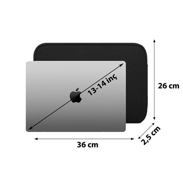 13-13.3 & 14” MACBOOK AIR VE ULTRABOOK UYUMLU - SU GEÇİRMEZ