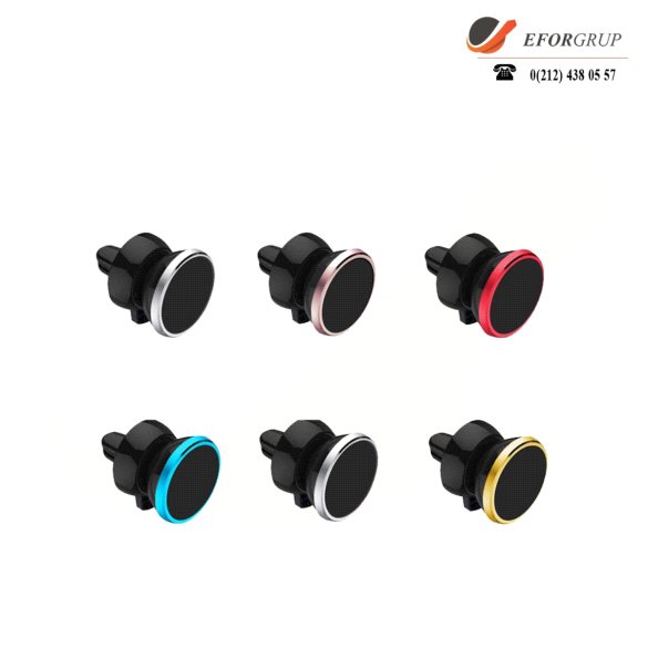 360 Derece Dönebilen Manyetik Araç İçi Telefon Tutucu