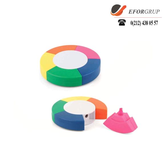 5'li Yuvarlak Fosforlu Kalem