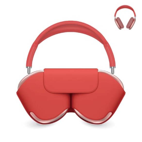 ABK-05 Koruma Kılıflı Kulaküstü Wireless Kulaklık KIRMIZI