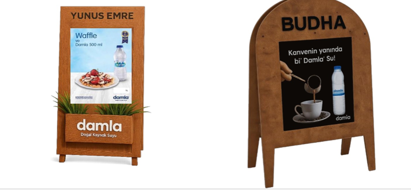 Ahşap A Tipi Menü ve Karşılama Panosu