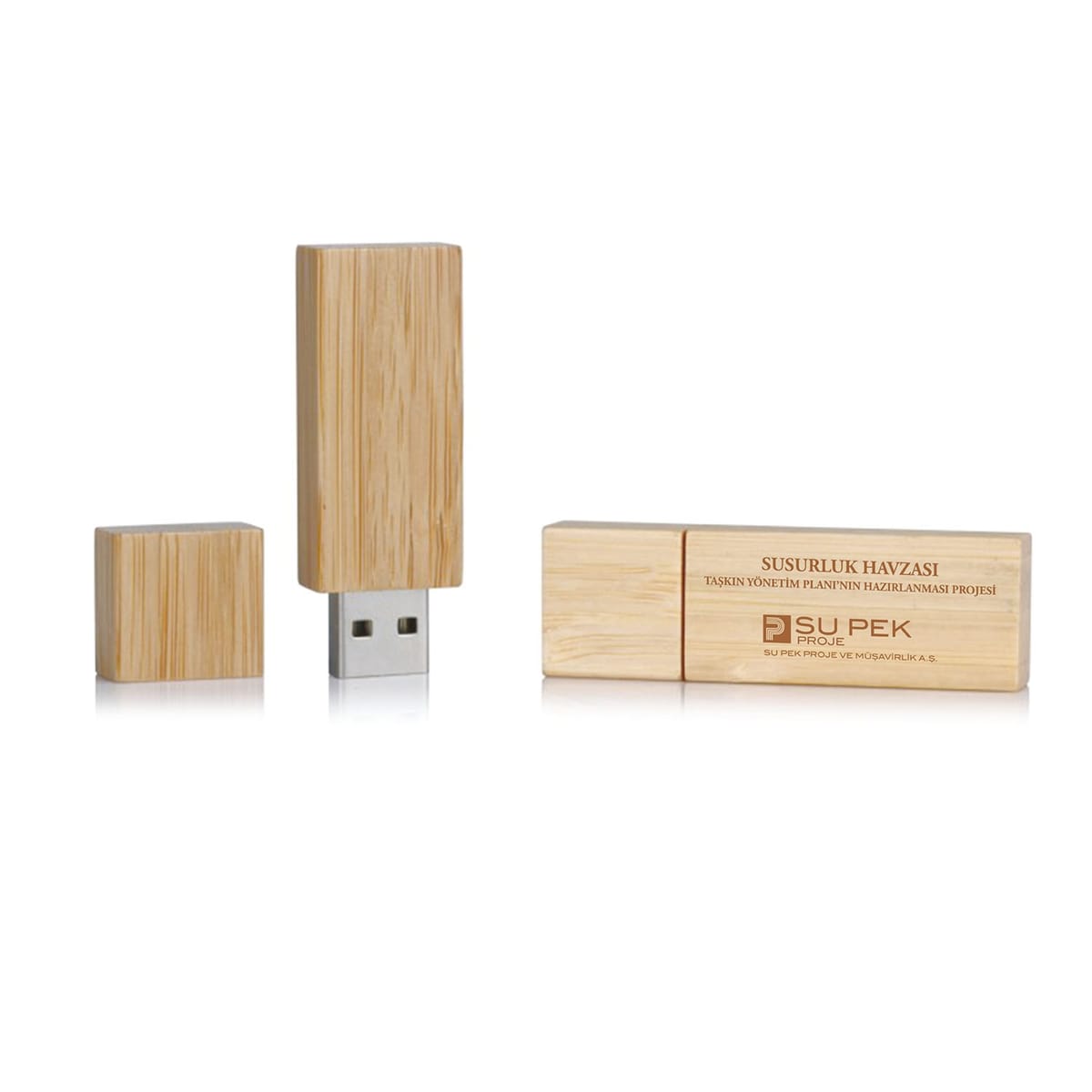 Ahşap Usb Flash Bellek - Logo Baskılı