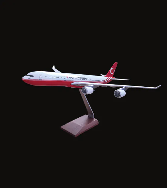 Airbus A340 Logo Baskılı Uçak Maketi