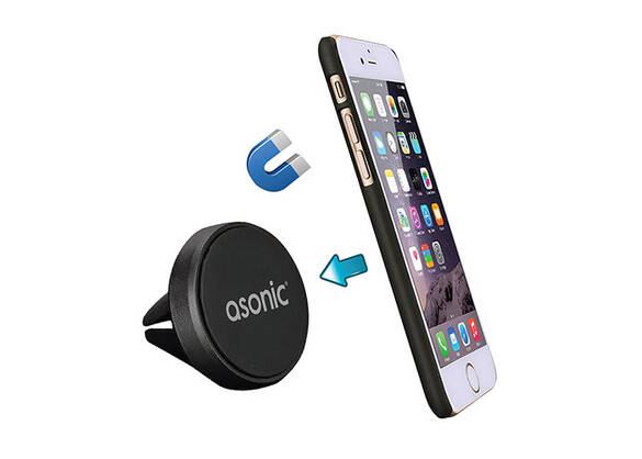 Asonic AS-H03 Universal Ayarlanabilir Siyah Manyetik Araç Telefon Tutucu