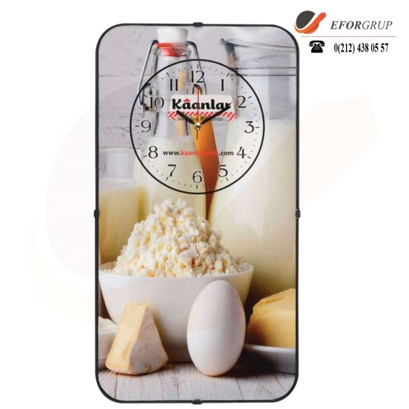 Baskılı Bombeli Duvar Saati