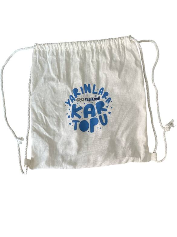 BASKILI BÜZGÜLÜ BEZ ÇANTA