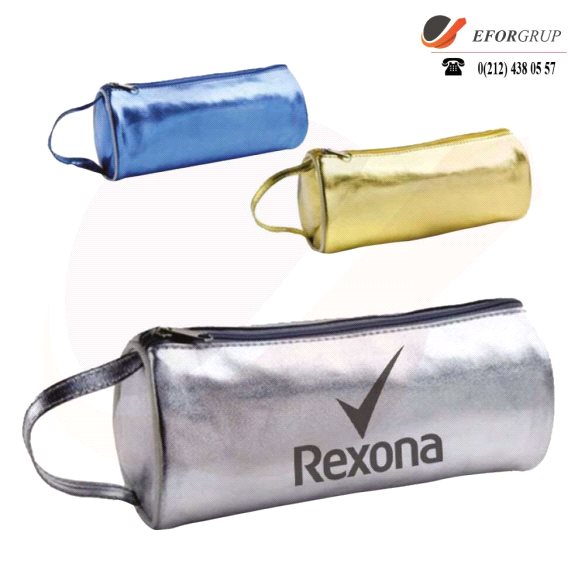 Renkli Baskılı Makyaj Çantası