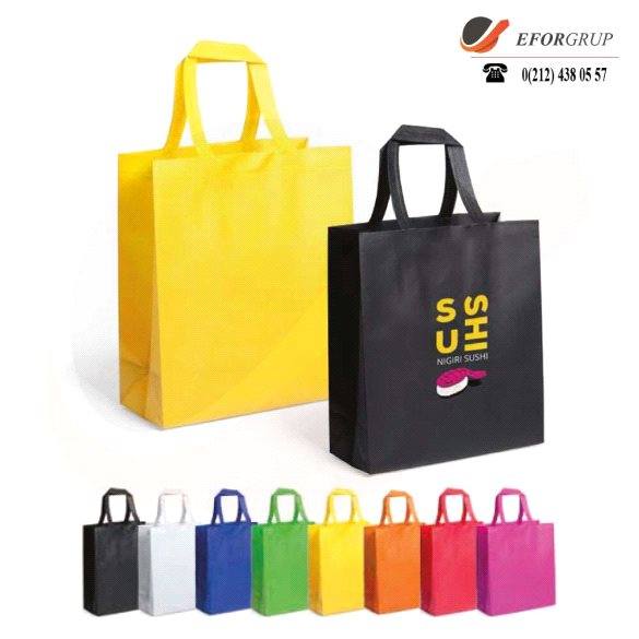 Baskılı Nonwoven Çanta (Renkli)