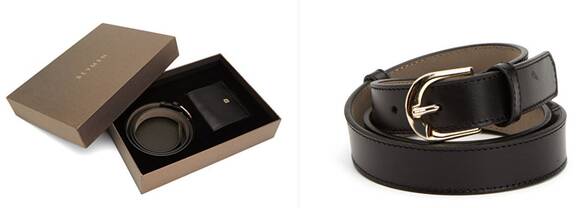 Beymen Hediye Siyah Kadın 2li Deri Set