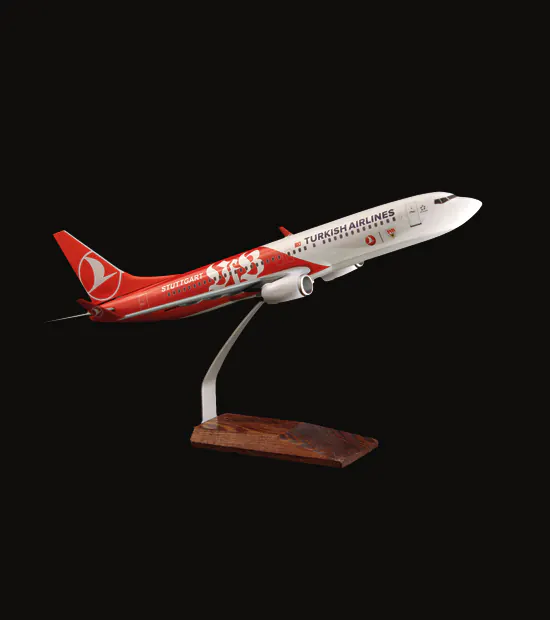 Boeing 737-800 Logo Baskılı Uçak Maketi