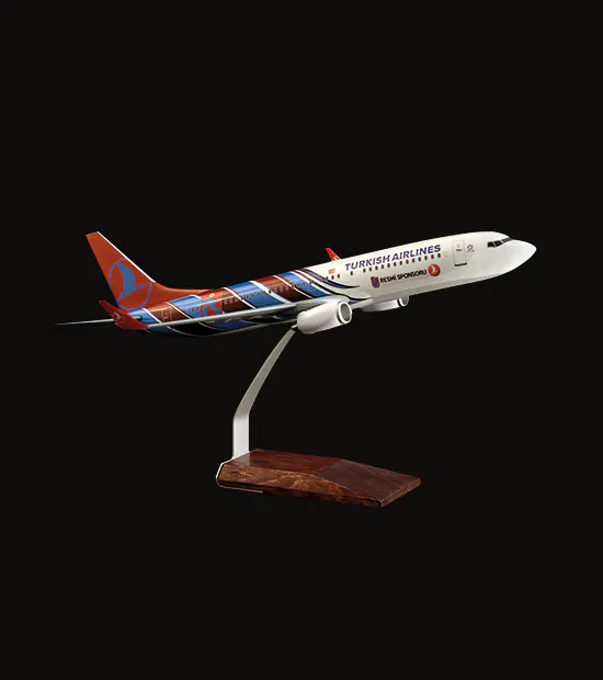 Boeing 737-800 Logo Baskılı Uçak Maketi