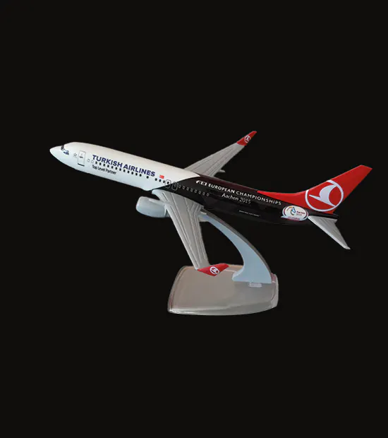 Boeing 737-800 Logo Baskılı Uçak Maketi