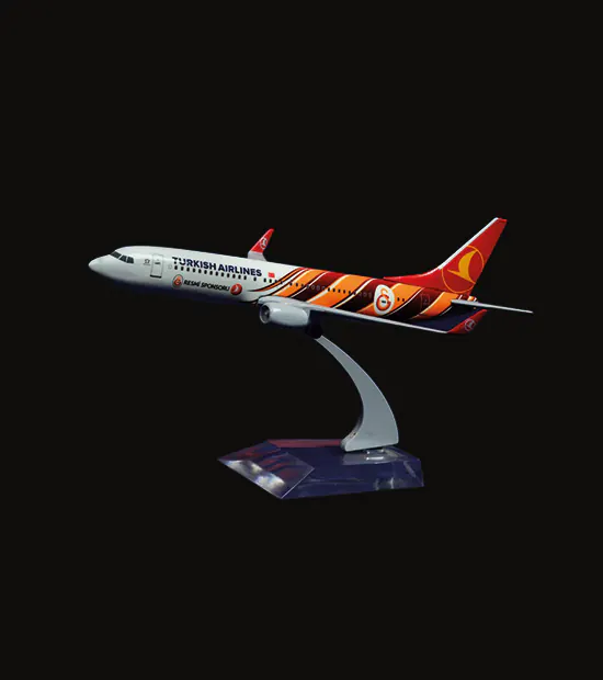 Boeing 737-800 Logo Baskılı Uçak Maketi