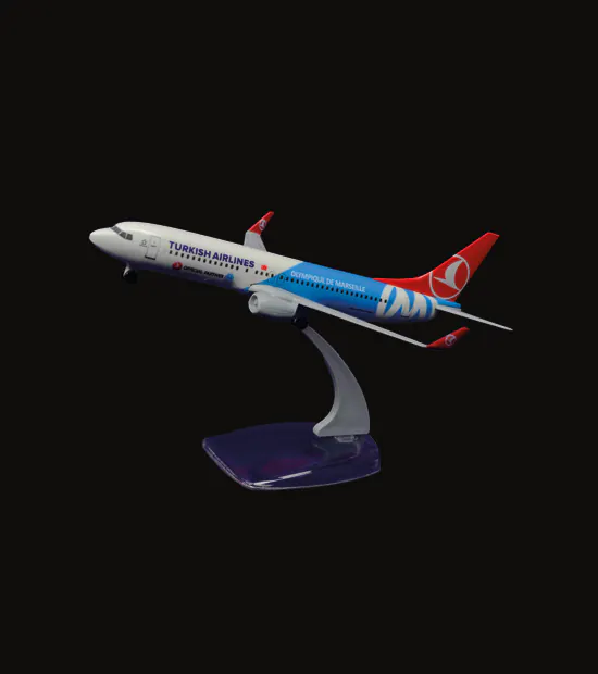 Boeing 737-800 Logo Baskılı Uçak Maketi