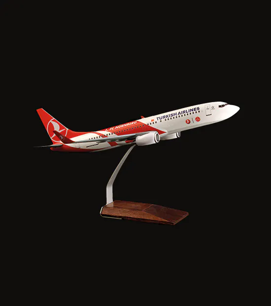 Boeing 737-800 Logo Baskılı Uçak Maketi